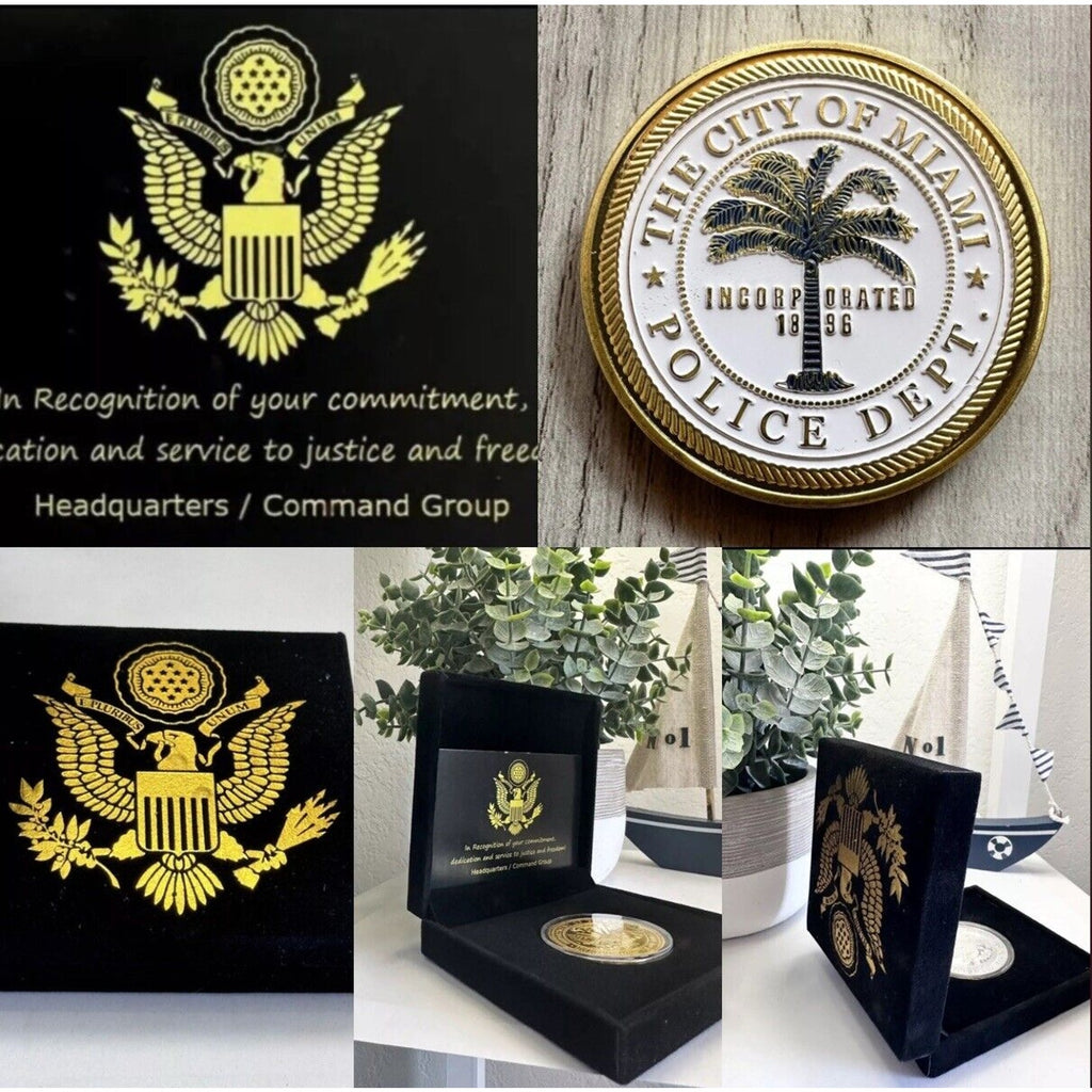MIAMI Florida Police Officer Department PD Officer Challenge Coin