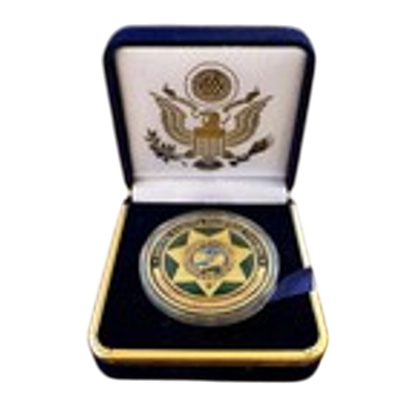 Department of Energy (DOE) Challenge Coin With Blue Velvet Case. Fast Shipping!