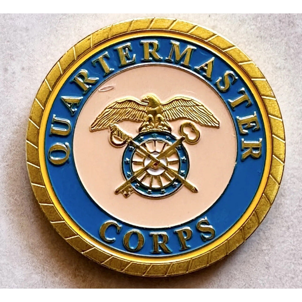 Army Rank Captain O-3 US QUARTERMASTER CORPS CHALLENGE COIN