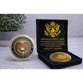 U S NAVY CHAPLAIN CORPS Challenge Coin w/ Retirement Award