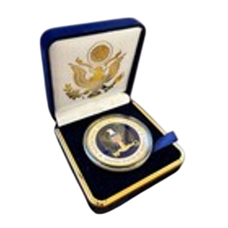 Department of Energy (DOE) Challenge Coin With Blue Velvet Case. Fast Shipping!