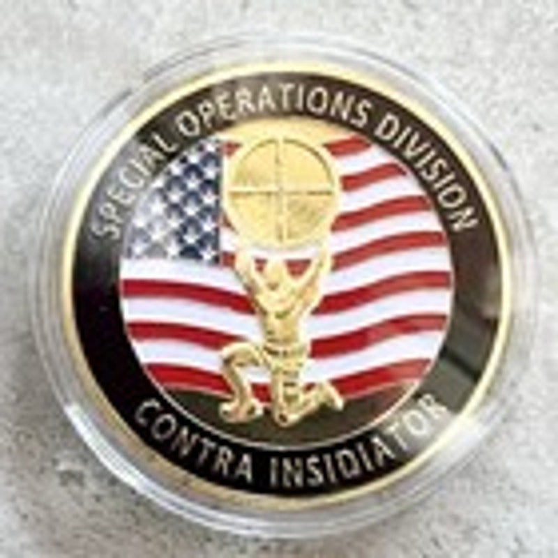 United States Secret Service Counter Sniper Team Challenge Coin Keychain