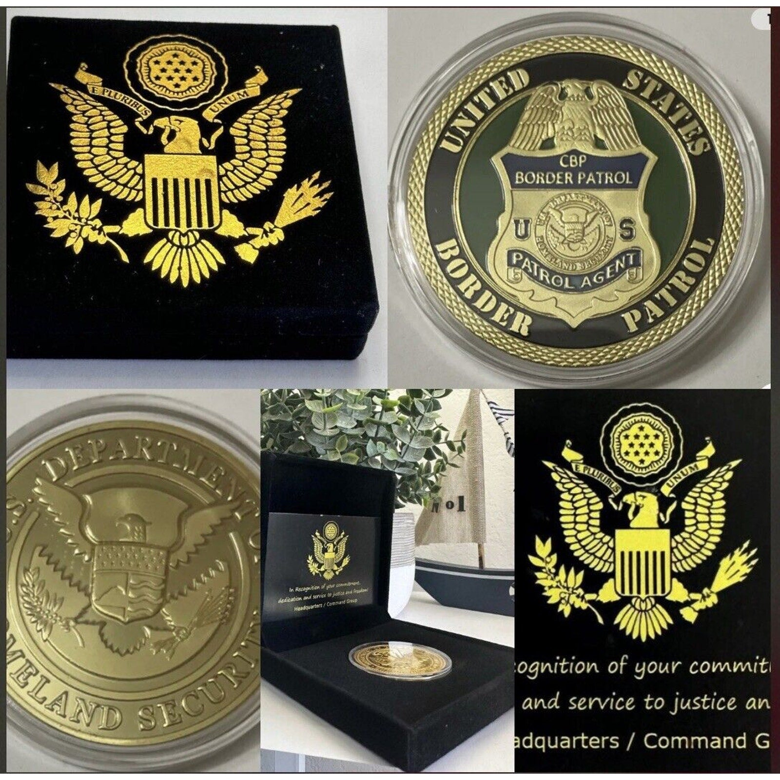 USA CBP Border Patrol Special Agent Dept of Home Land Security Challenge CoinUSA