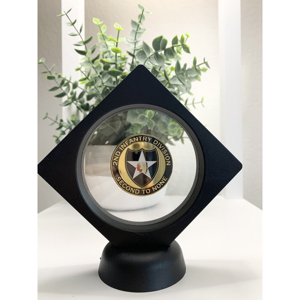 US Army 2nd Infatntry Combat division 3D Floating Display Case
