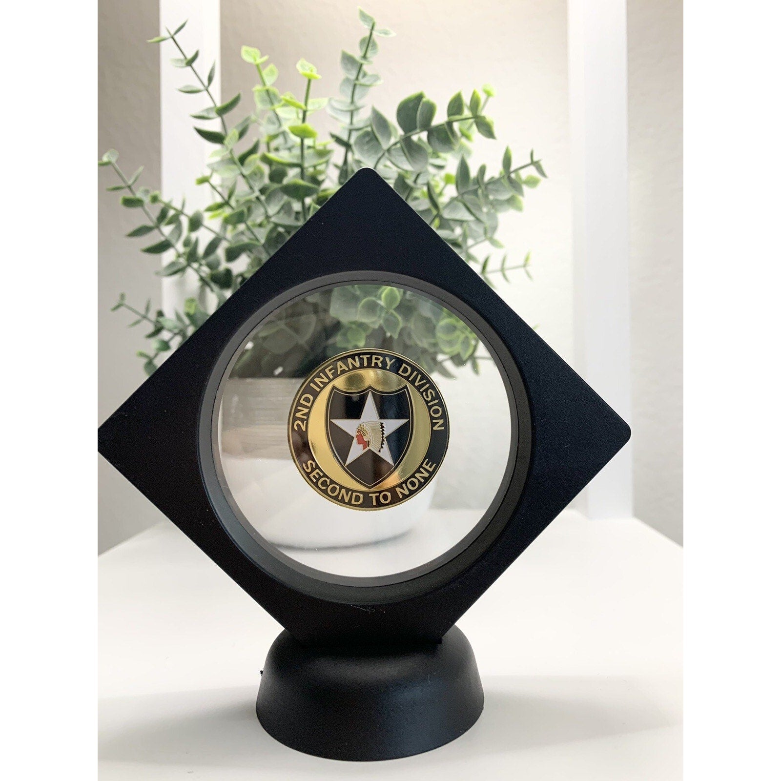 US Army 2nd Infatntry Combat division 3D Floating Display Case