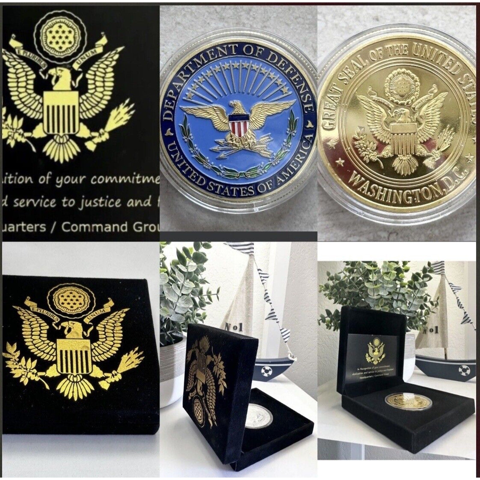 United States Department of Defense Challenge Coin USA