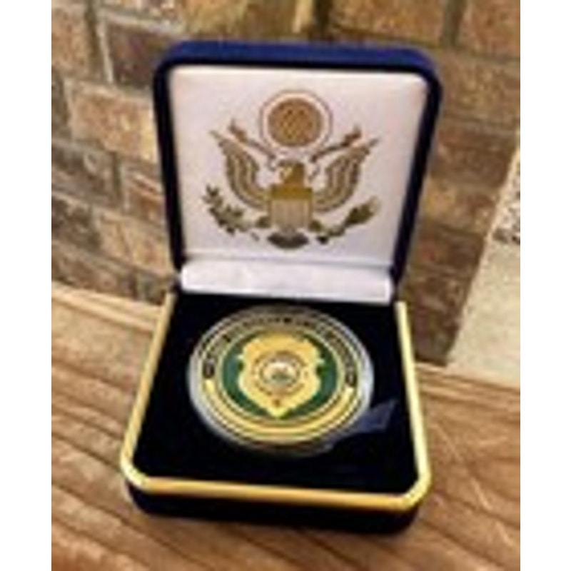 Department of Energy (DOE) Challenge Coin With Blue Velvet Case. Fast Shipping!