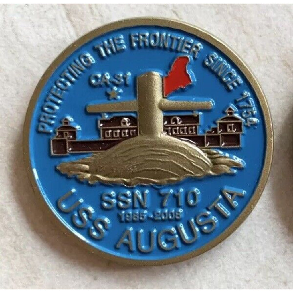 USS Augusta SSN 710 Submarine Challenge Coin USN