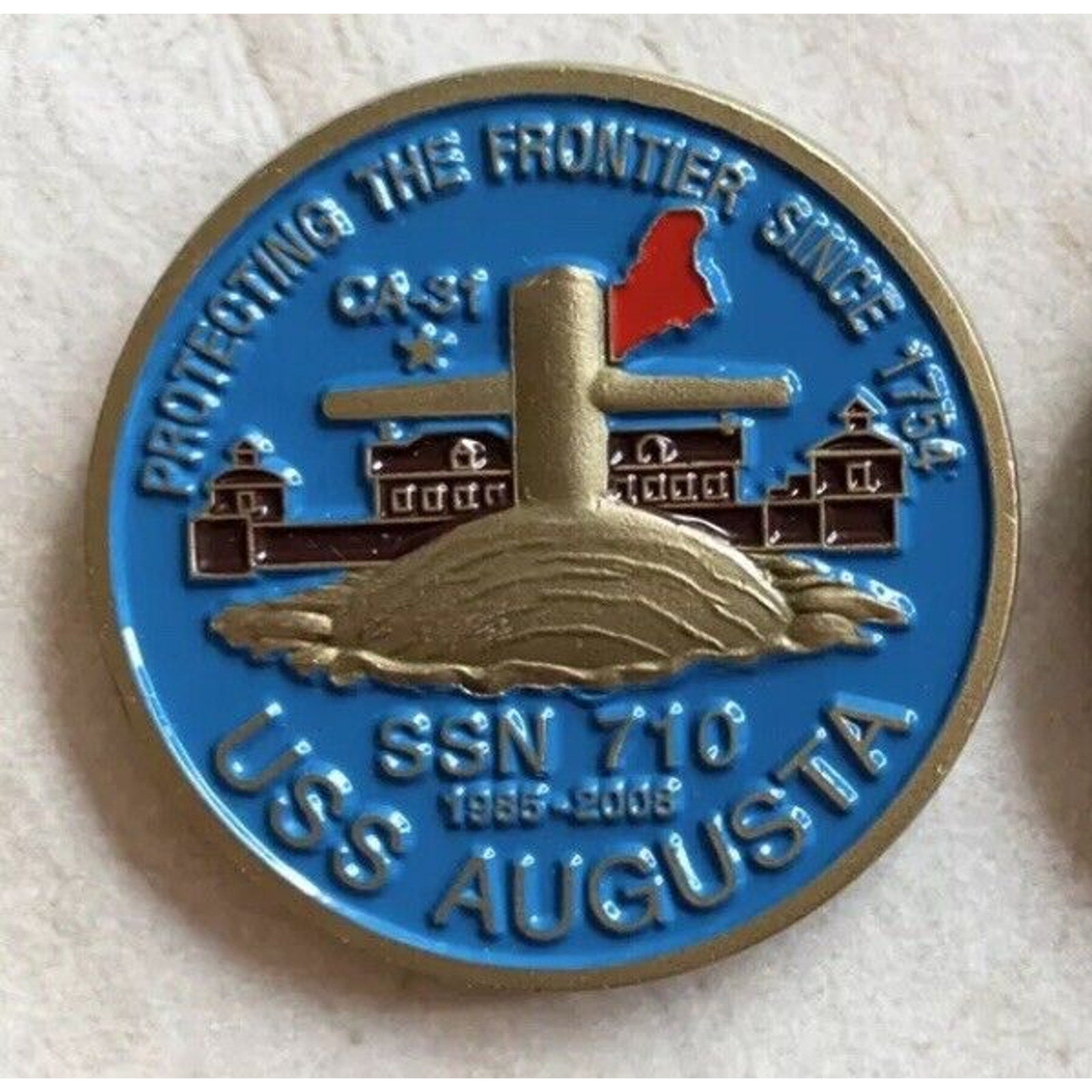 USS Augusta SSN 710 Submarine Challenge Coin USN