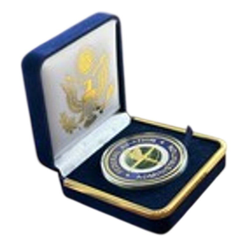 Department of Energy (DOE) Challenge Coin With Blue Velvet Case. Fast Shipping!