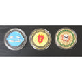 3PCS US ARMY 25 INF DIVISION CGSC SCHOOL INFANTRY BADGE Coin