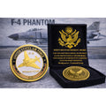 Combat aircraft U S AIR FORCE F-4 PHANTOM Challenge Coin USA w/ Retirement Awar