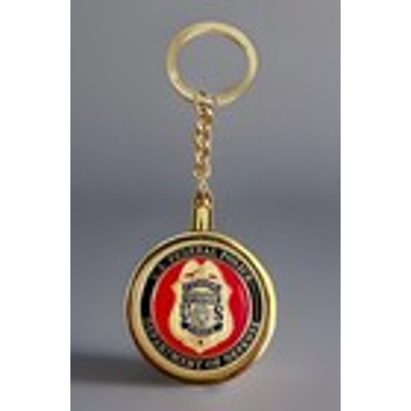 United States U.S. FEDERAL POLICE Department Of Defense Challenge Coin Keychain