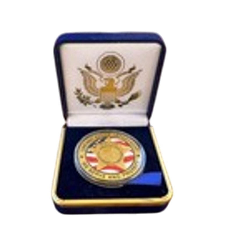 Department of Energy (DOE) Challenge Coin With Blue Velvet Case. Fast Shipping!