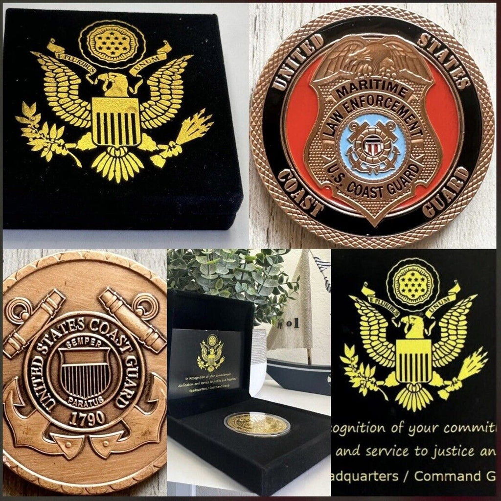 US COAST GUARD MARITIME LAW ENFORCEMENT Challenge Coin (COPPER) USA