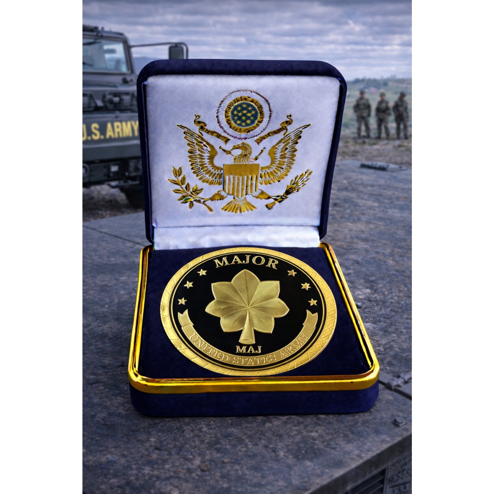 U.S. Army Major Challenge Coin ·FAST SHIPPING· ·NEW· with case