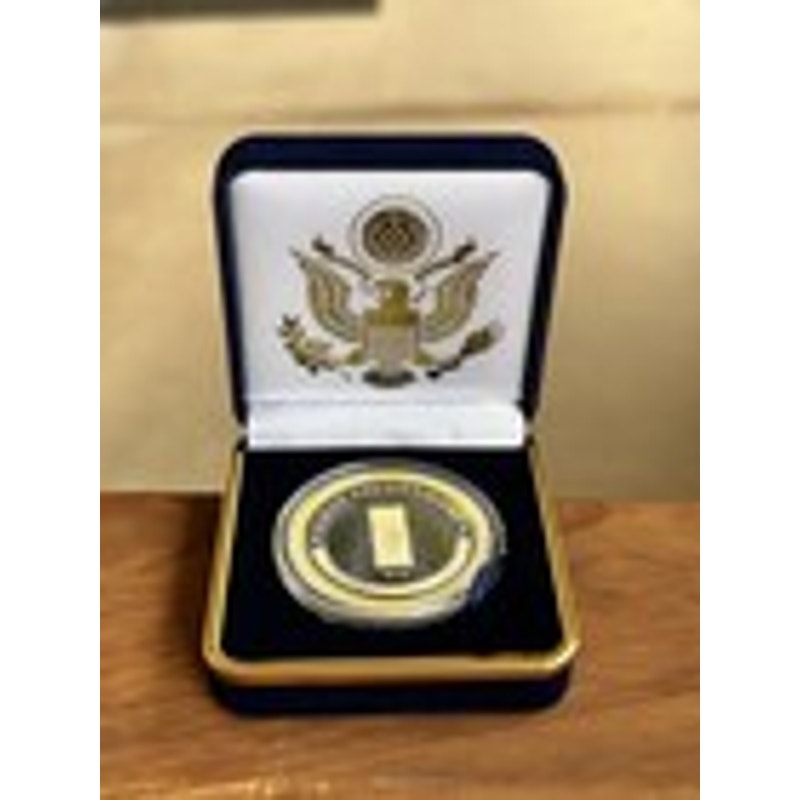 Department of Energy (DOE) Challenge Coin With Blue Velvet Case. Fast Shipping!