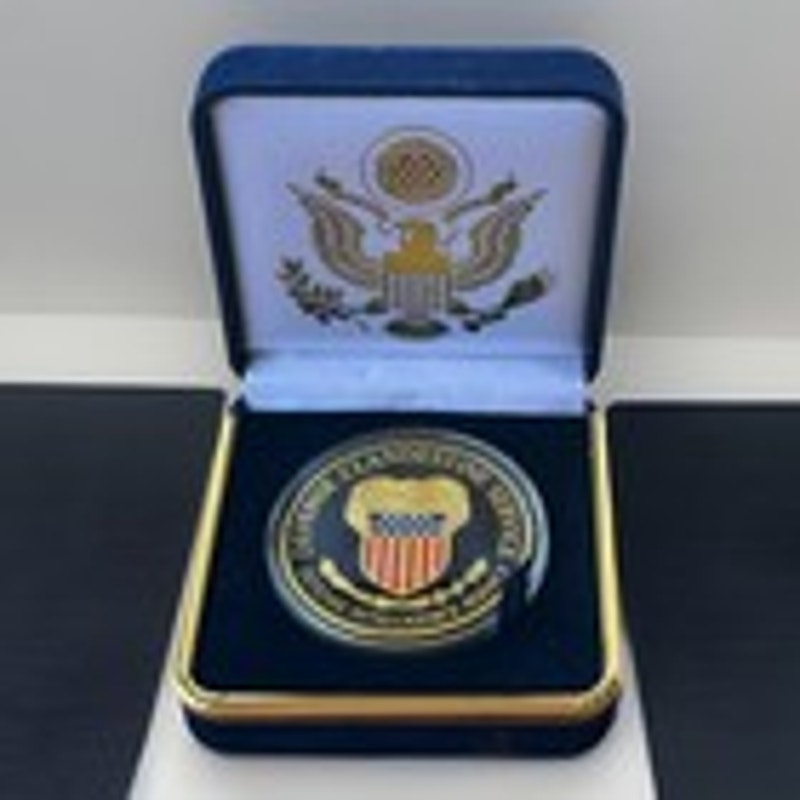 Department of Energy (DOE) Challenge Coin With Blue Velvet Case. Fast Shipping!
