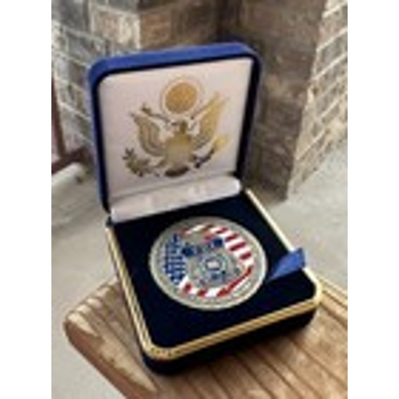 Department of Energy (DOE) Challenge Coin With Blue Velvet Case. Fast Shipping!