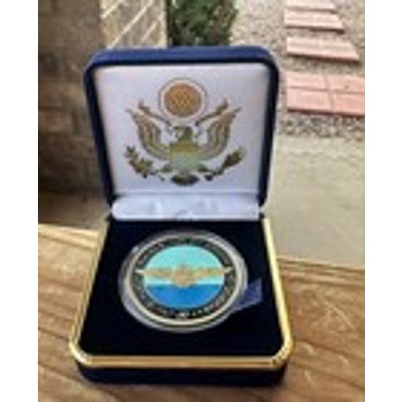 Department of Energy (DOE) Challenge Coin With Blue Velvet Case. Fast Shipping!
