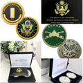 2pcs Army Rank 2LT 2nd O-2 And Armor Coin