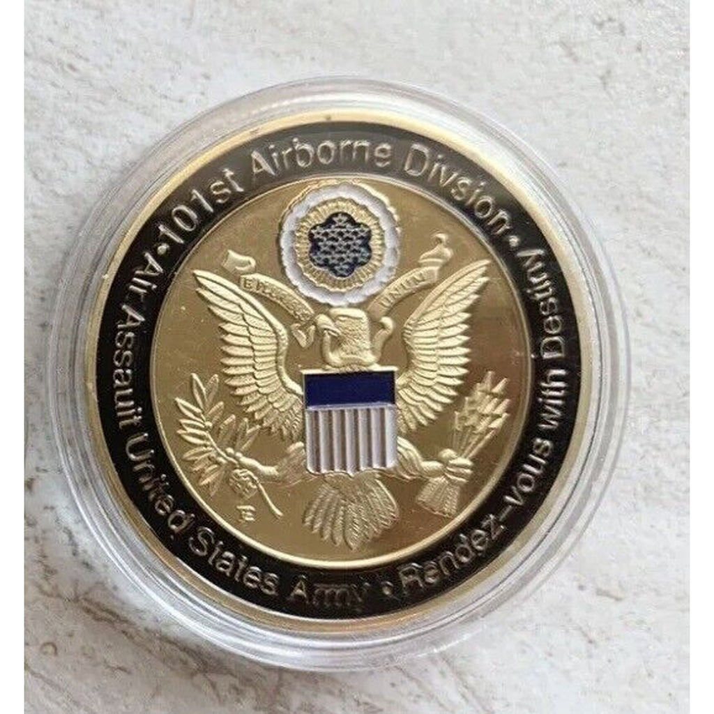 Lot Of 2 95th Civil Affairs Brigade And 101st Airborne Challenge Coin USA Army