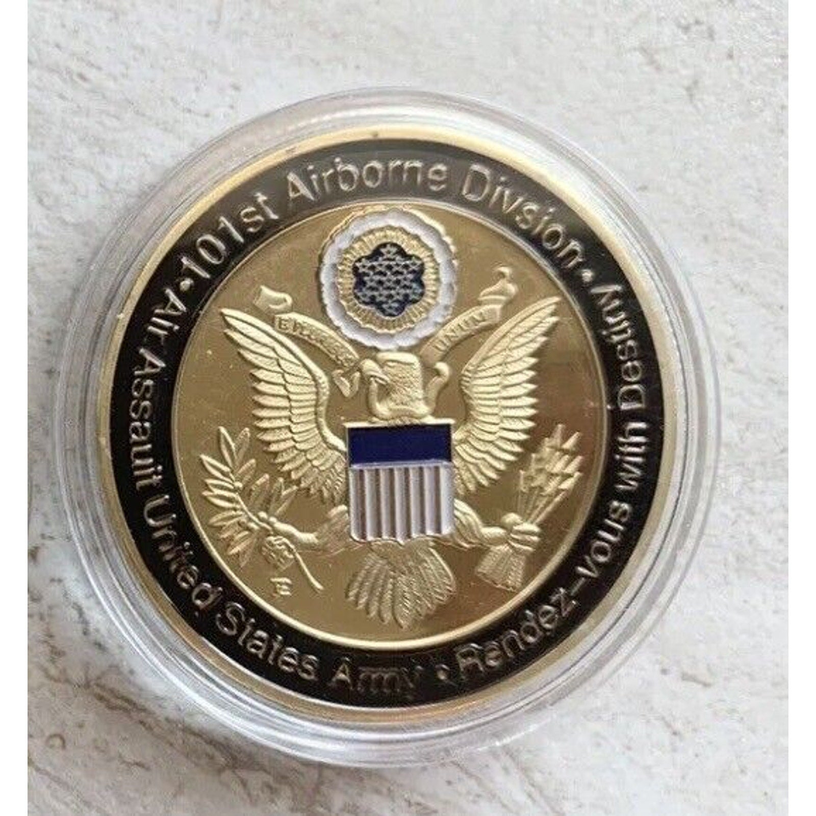 Lot Of 2 95th Civil Affairs Brigade And 101st Airborne Challenge Coin USA Army