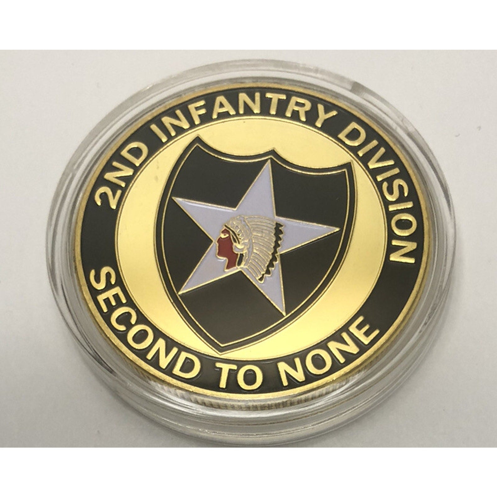 us army challenge coins 2nd Infatntry division fast ship w/ Achievement Award
