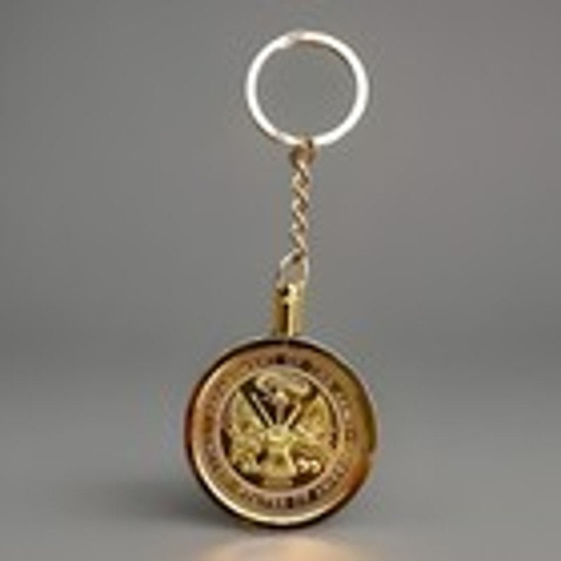 Fort Hood - 1st Calvary Division Challenge Coin Keychain US Army