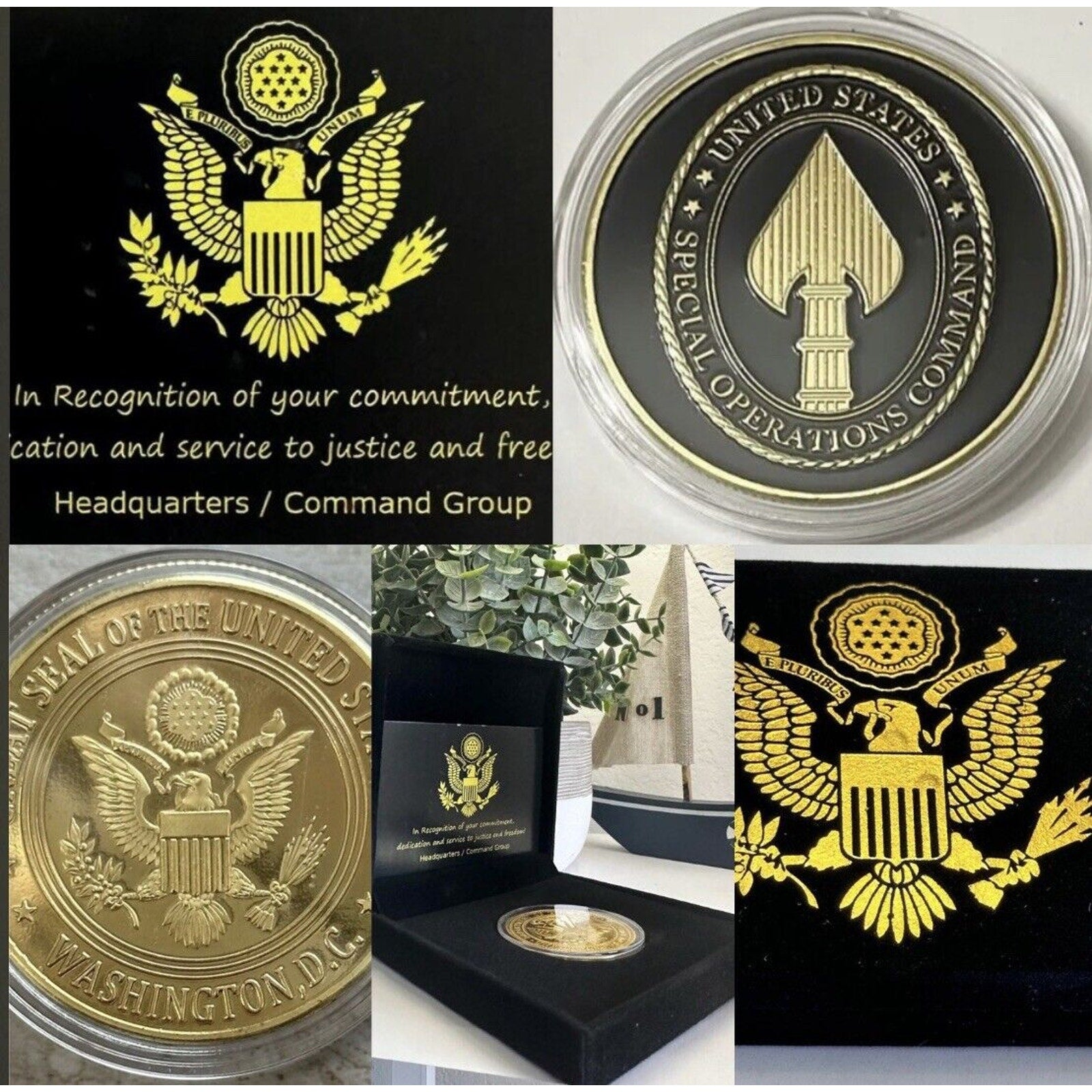 UNITED STATES SPECIAL OPERATIONS COMMAND Challenge Coin USA