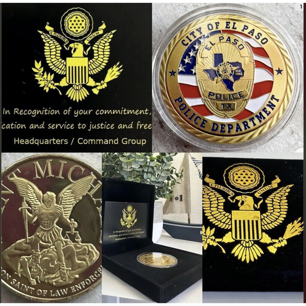 CITY OF EL PASO TEXAS PD POLICE DEPARTMENT CHALLENGE COIN USA