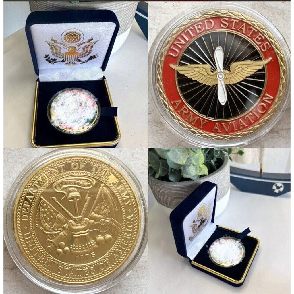 United States Military Army Aviation Combat Branch President Gift Box Coin