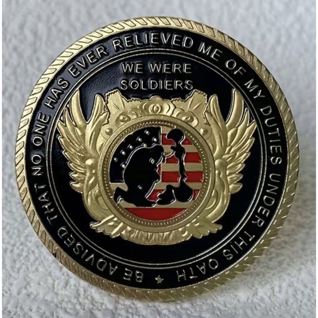 United States Military Veteran Challenge Coin Army Soldiers' Oath w/ Retirement