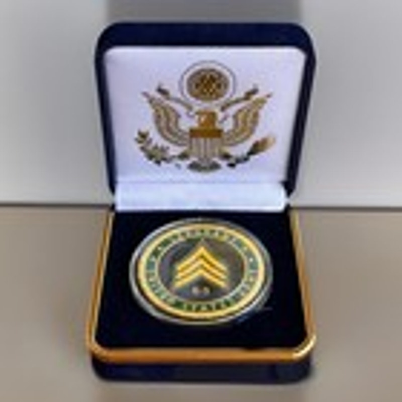 Department of Energy (DOE) Challenge Coin With Blue Velvet Case. Fast Shipping!