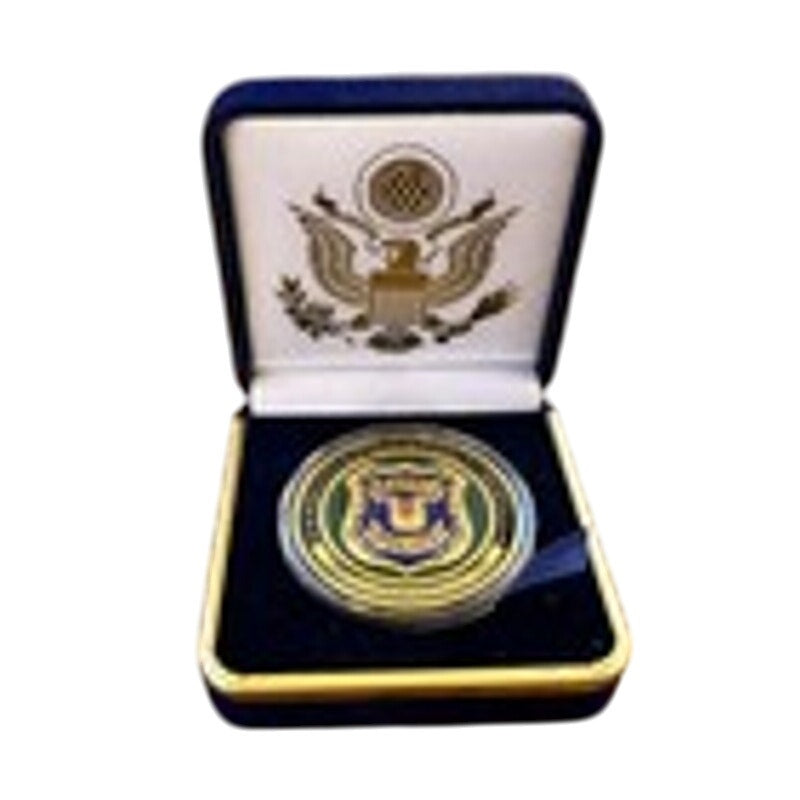 Department of Energy (DOE) Challenge Coin With Blue Velvet Case. Fast Shipping!