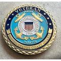 United States Cost Guard Veteran With DoD Logo Challenge Coin