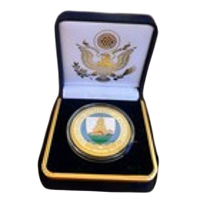 Department of Energy (DOE) Challenge Coin With Blue Velvet Case. Fast Shipping!