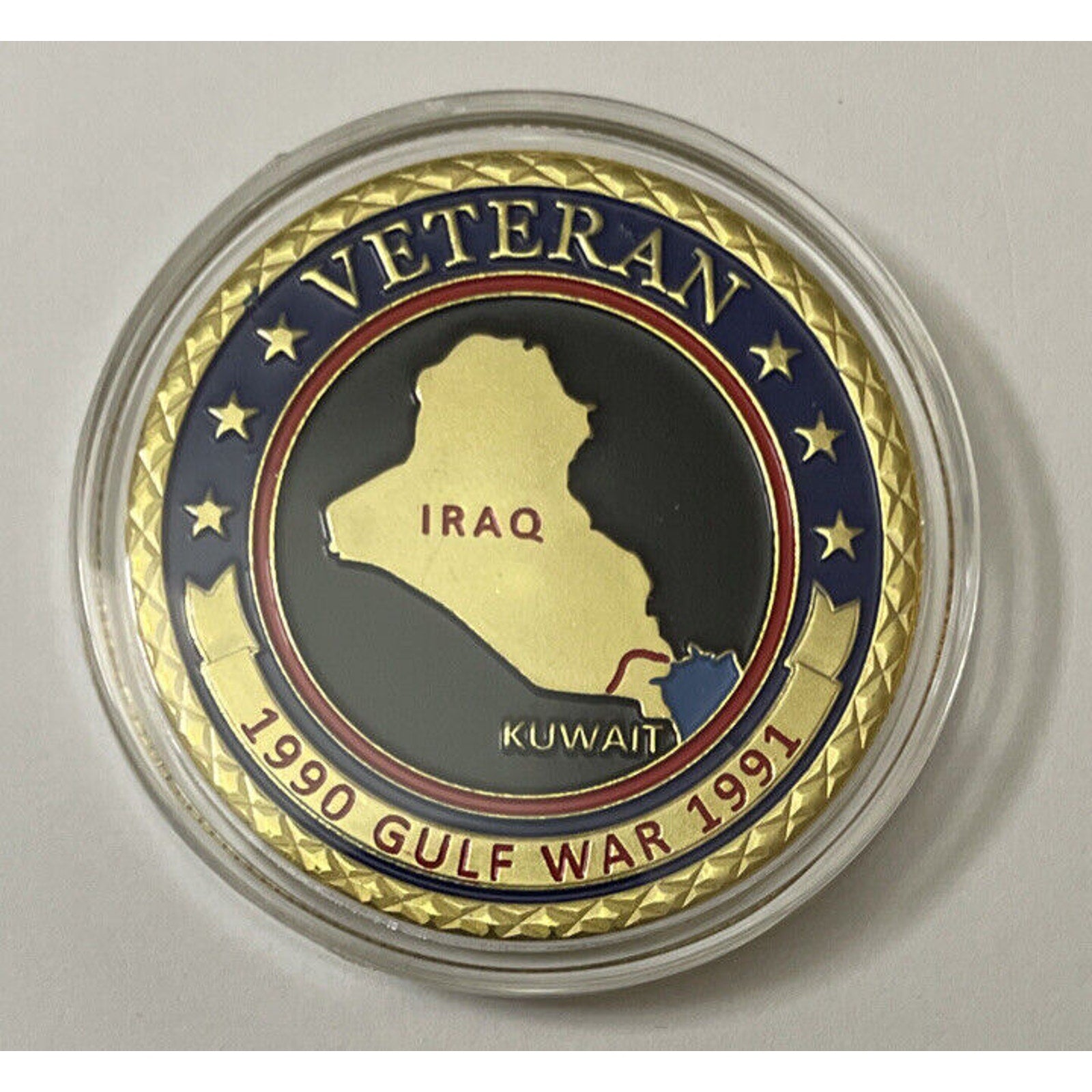 Persian Gulf War IRSQ Veteran Challenge Coin - USA