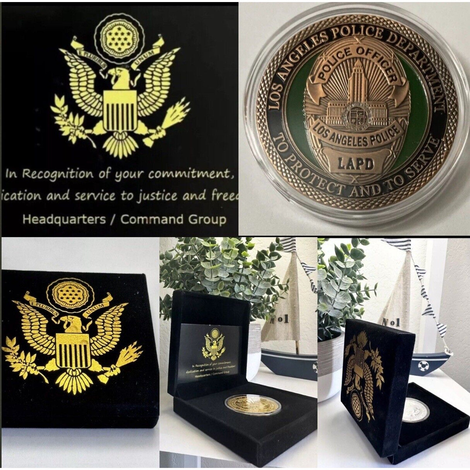 LAPD Los Angeles Police Agent Department Challenge Coin