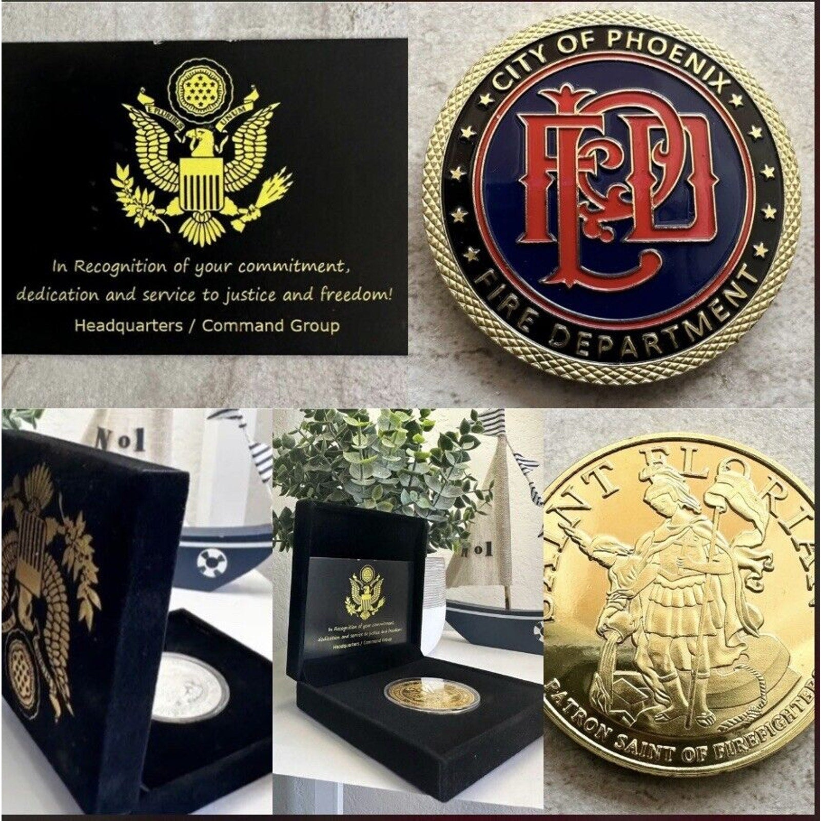 PHOENIX FIRE DEPT. Challenge Coin USA