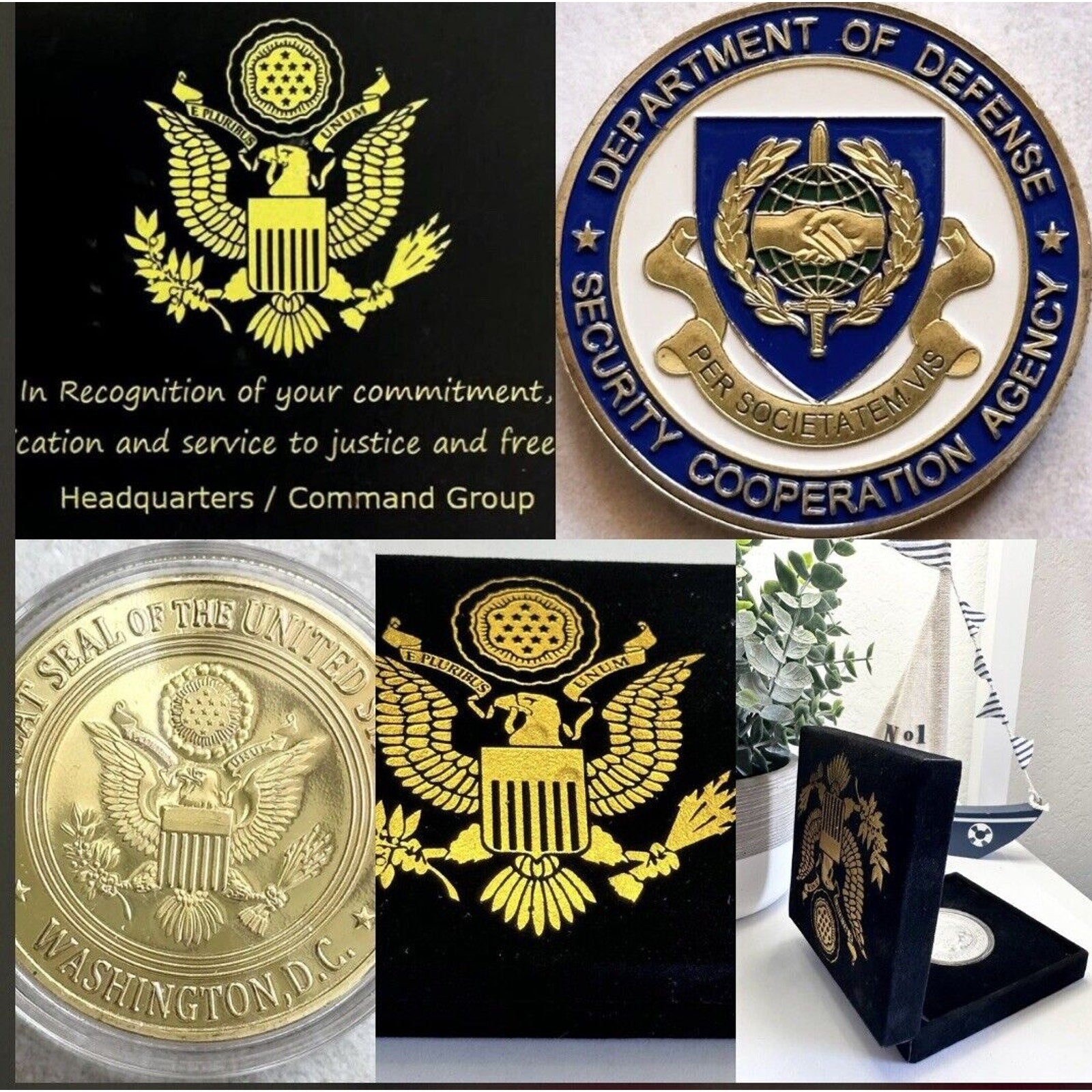 Department of Defense Security Cooperation Agency (DSCA) Challenge Coin USA