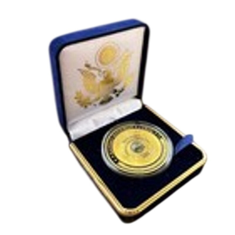 Department of Energy (DOE) Challenge Coin With Blue Velvet Case. Fast Shipping!