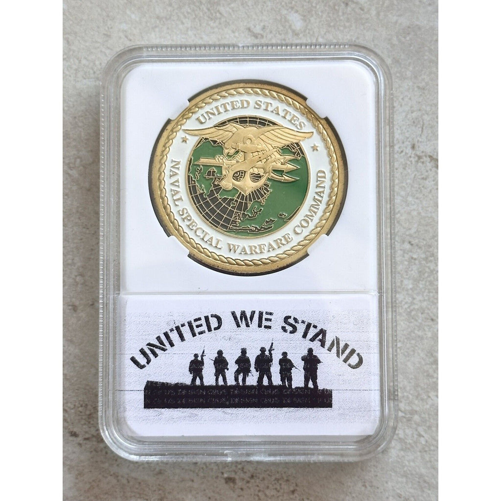US Naval Special Warfare Command US Navy Seals Sea Air Land Navy Challenge Coin
