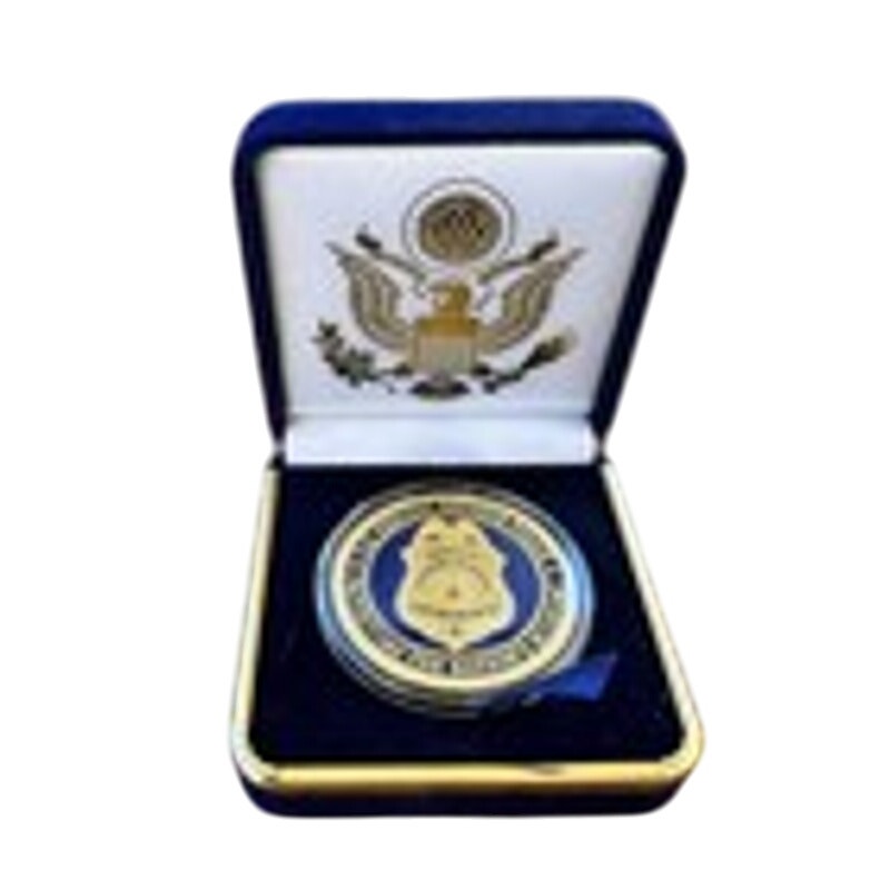 Department of Energy (DOE) Challenge Coin With Blue Velvet Case. Fast Shipping!