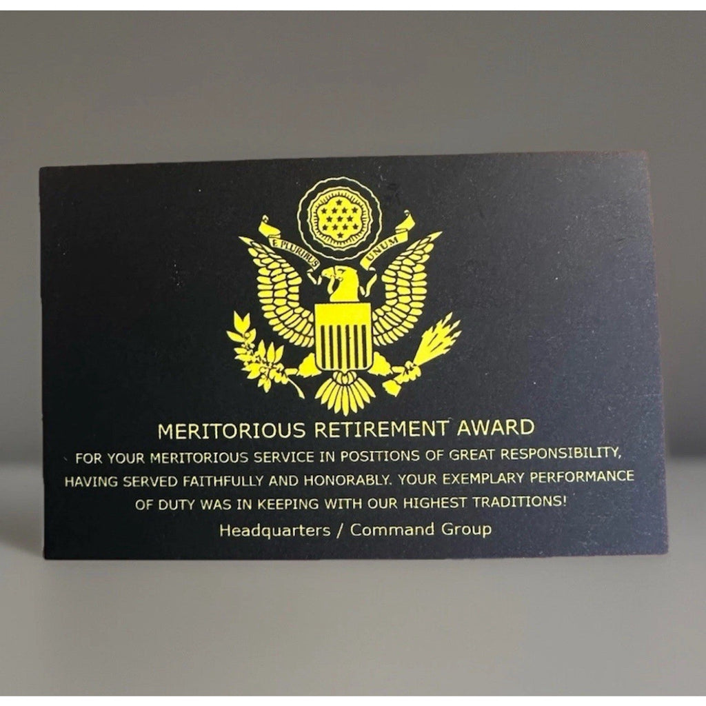 US Department Of Home land Security Challenge Coin With Case Retirement Award