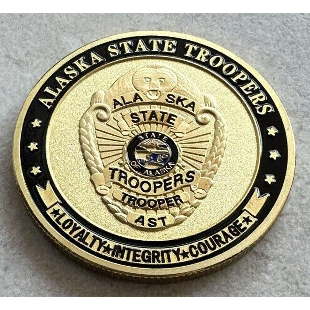 ALASKA STATE TROOPERS Presidential Gift Box Coin