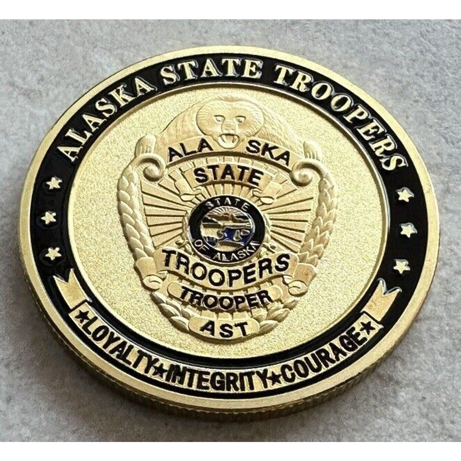 ALASKA STATE TROOPERS Presidential Gift Box Coin