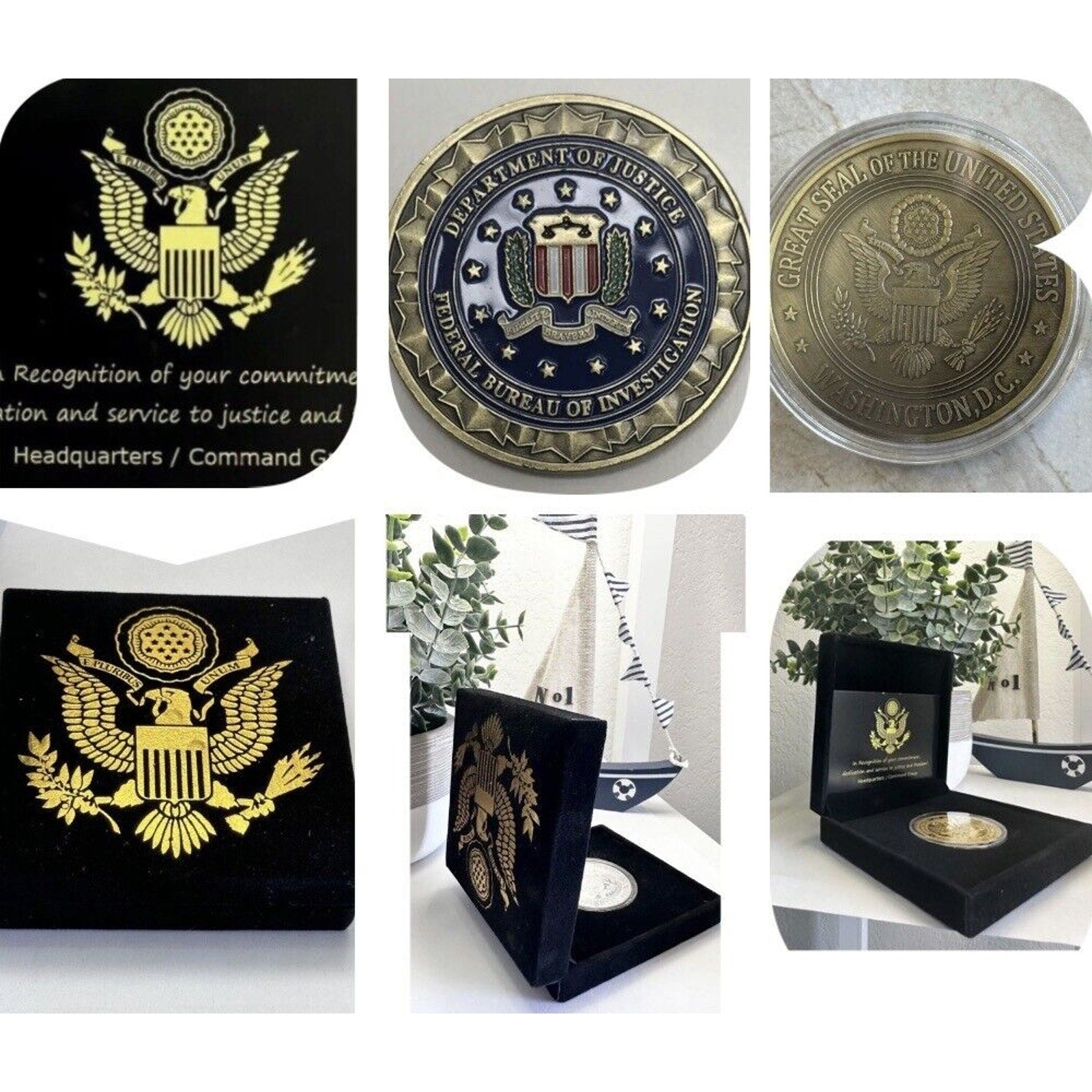 FBI Challenge Ultra Rare ILAF Department of Justice FBI Challenge Coin USA