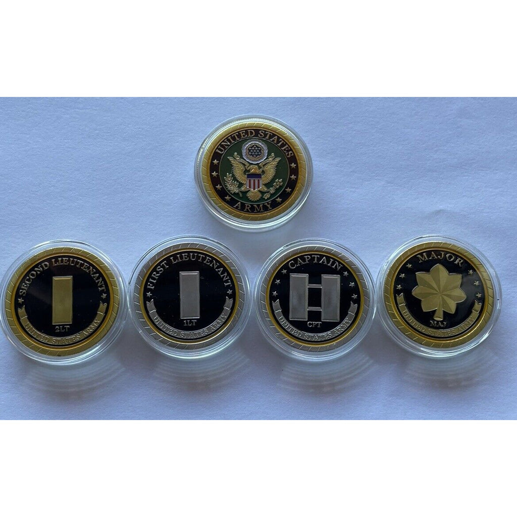 UNITED STATES ARMY - Rank Officer Promotion 2LT 1LT Lieutenant CPT Captain MAJ