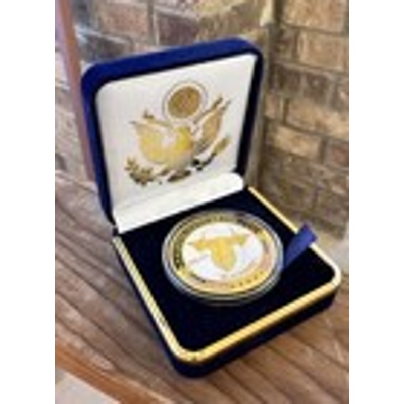 Department of Energy (DOE) Challenge Coin With Blue Velvet Case. Fast Shipping!
